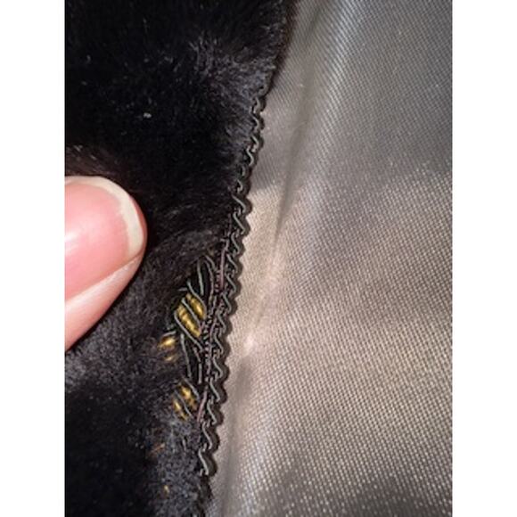 Vintage Mouton Lamb Fur Coat Women's Size In-between Small/ Medium - Picture 8 of 11